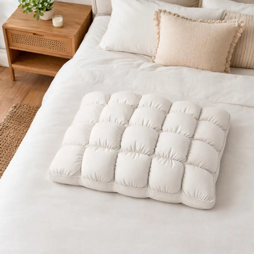 Everyday Use Pillow Soft Pillow Puff Pillow for Side Back Sleepers Soft Breathable Quilted Sleeping Machine Washable Fluffy
